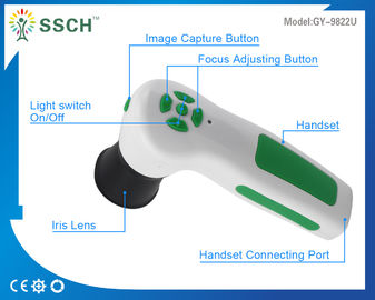 Analisador branco do diagnóstico do varredor da pele de USB da câmera de Iriscope Iridology