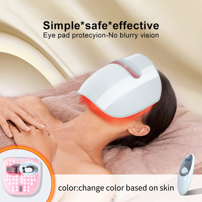 Máscara protetora do diodo emissor de luz da terapia da beleza da pele do fotão de PDT recarregável
