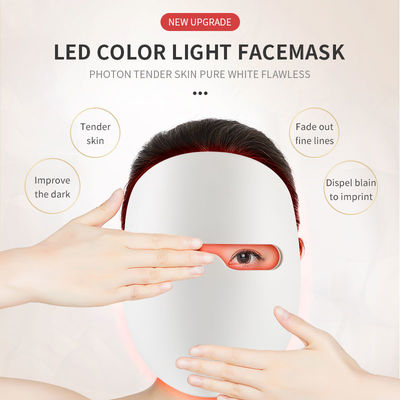 Máscara protetora infravermelha Handheld da terapia da foto da luz do diodo emissor de luz de 7 cores