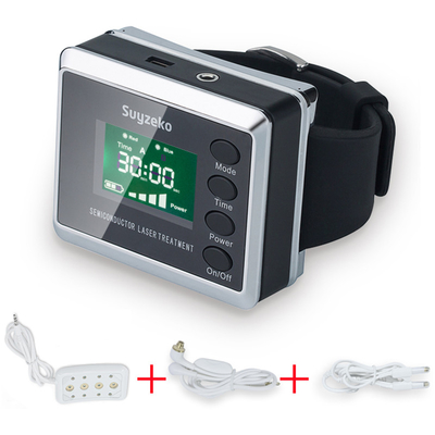 relógio de pulso frio da terapia do laser de 650nm 450nm para o tratamento do diabetes
