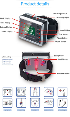 Construção do relógio da terapia do laser da hipertensão na bateria de lítio