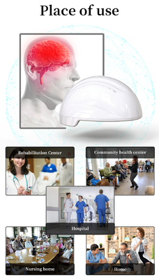A clínica da casa usa o tratamento 810nm de Nir Photobiomodulation Brain Helmet Disease