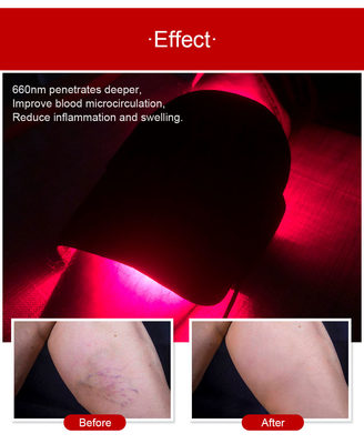 almofada conduzida infravermelha leve vermelha da terapia de 660nm 850nm para o alívio das dores dos braços do pé do corpo