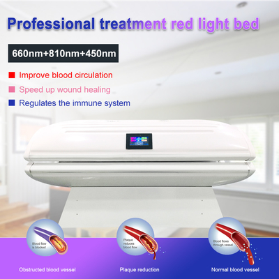 Corpo fotodinâmico da luz do diodo emissor de luz do centro do bem-estar do OEM de Suyzeko que contorna a cama clara vermelha da terapia de 635nm 880nm para o uso comercial