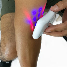 Diabético/hipertensão dispositivo cura vermelho/azul do laser anti para o alívio das dores